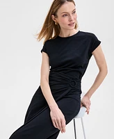 I.n.c. International Concepts Women's Tie-Front Shirt Dress, Exclusively at Macy's