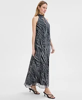 I.n.c. International Concepts Women's Printed Halter-Neck Maxi Dress, Exclusively at Macy's