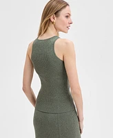 I.n.c. International Concepts Women's Sleeveless Ribbed Knit Top, Exclusively at Macy's