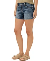 Silver Jeans Co. Women's Elyse Curvy-Fit Denim Shorts