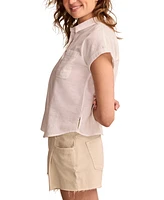 Lucky Brand Women's Rolled-Sleeve Button-Down Shirt