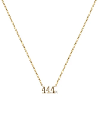 Ben Oni Angel Number Necklace in 18K Gold Over Sterling Silver