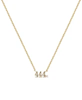 Ben Oni Angel Number Necklace in 18K Gold Over Sterling Silver