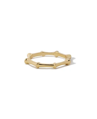 The Lovery Gold Bamboo Ring 14K Gold