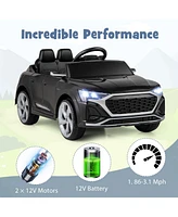 12V Kids Ride on Car Licensed Audi SQ8 with Remote Control and 3 Speeds