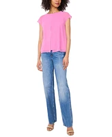 Vince Camuto Women's Cap-Sleeve Overlay Top