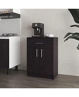 Fm Furniture Cope kitchen Pantry in melamine with 2 doors and 1 drawer, Wengue