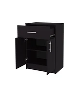 Fm Furniture Cope kitchen Pantry in melamine with 2 doors and 1 drawer, Wengue