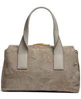 Donna Karan New York Amagansett Floral Embroidery Mini Satchel Bag