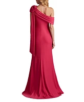 Tadashi Shoji Women's Cassia Bow-Shoulder Crepe Gown