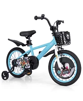 Kids Bike with Adjustable Handlebar and Saddle Perfect Bicycle for Children Aged 4-8 Years Old