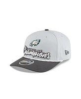 New Era Men's Gray Philadelphia Eagles Super Bowl Lix Champions Locker Room 9SEVENTY Hat