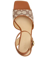 Coach Women's Signature Textile Jacquard Espadrille Sandals