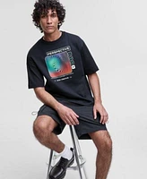 Mode Of One Mens Perspective Relaxed Fit Graphic T Shirt Relaxed Fit Crinkled 7 Cargo Shorts Exclusively At Macys