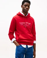 Tommy Hilfiger Men's Long Sleeve Center Stack Logo Hoodie