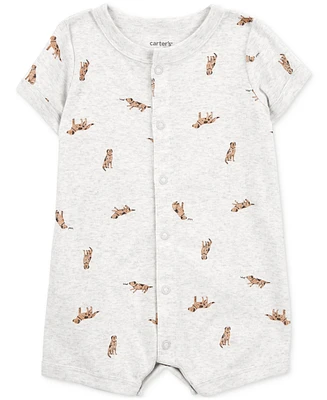 Carter's Baby Boys Dog-Print Short-Sleeve Romper