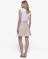 Karl Lagerfeld Paris Women's Lurex Pleated Mini Dress