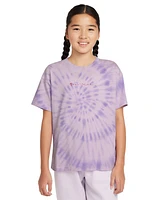 Nike Big Girls Sportswear Tie-Dyed Crewneck T-Shirt