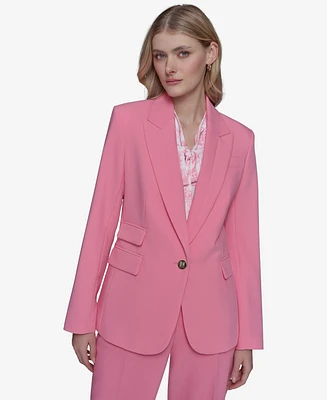 Karl Lagerfeld Paris Women's Single-Button Blazer