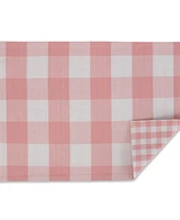 Design Imports Pink Buffalo Check Placemat, Set of 4