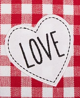 Design Imports Love Xoxo Checkers Embellished Placemat, Set of 4