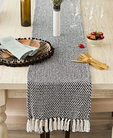 Design Imports Woven Jacquard Fringe Table Runner, 15" x 72"