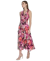 Calvin Klein Petite Floral-Print Maxi Dress