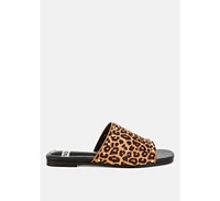 Hilsa Leopard Print Slip-On Flats