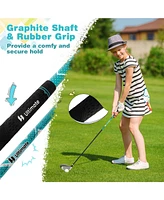 Junior Complete Golf Club Set with Stand Bag Rain Hood