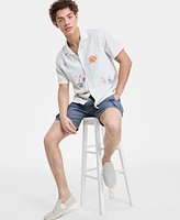 Sun + Stone Men's Augustus Floral Shirt, Exclusively at Macy's
