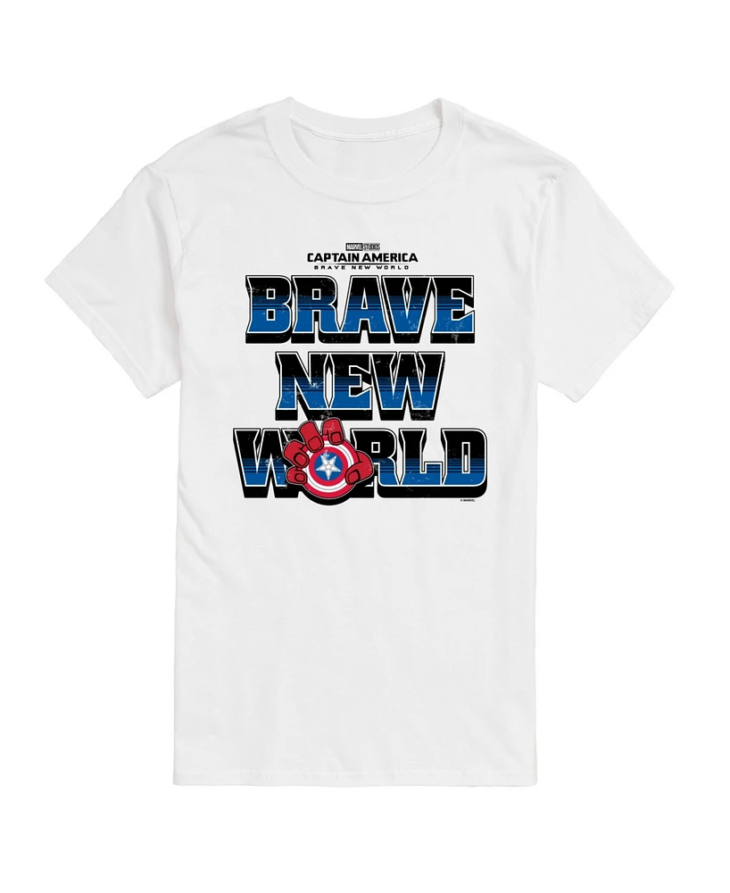 Airwaves Men's Captain America Brave New World Short Sleeve T-Shirt