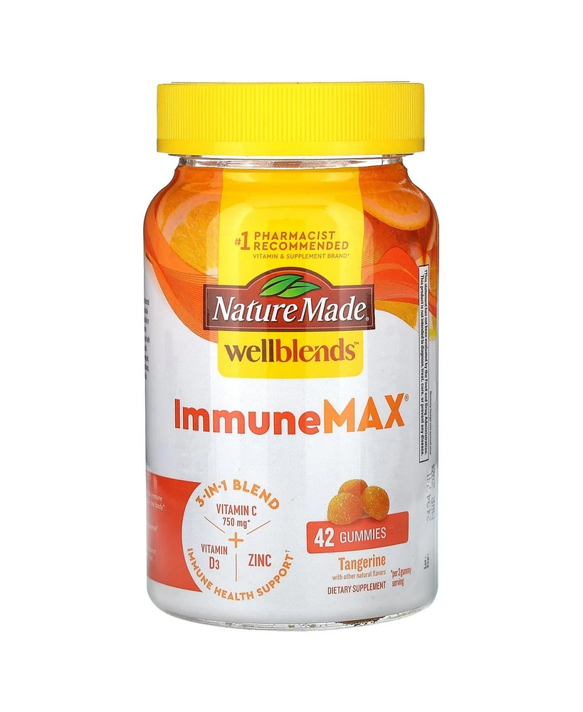 Nature Made Wellblends ImmuneMax Gummies Tangerine
