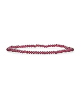 Bling Jewelry Dainty Natural Multi-Strand Seed Bead Stretch Bracelet with Caviar Rondell Beads