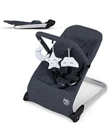 Foldable Baby Bouncer with Removable Fabric Cover and Toy Bar