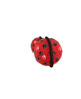 Tuffy Ultimate 2 Ball Tug Red Paw