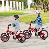 Kids Bike Adjustable with Storage Basket Double Brake for 3-4 Years Old