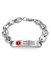 Bling Jewelry Dnr-Do Not Resuscitate Mariner Medical Alert Id Bracelet 8.5in