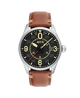 Avi-8 Men's Spitfire Smith Automatic Leather Strap Watch