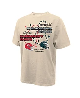 Majestic Men's Cream Kansas City Chiefs vs. Philadelphia Eagles Super Bowl Lix Matchup Oversized T-Shirt