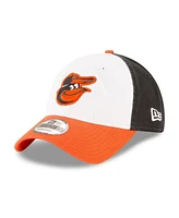 New Era Men's White/Orange Baltimore Orioles 2024 Mlb Postseason Side Patch 9TWENTY Adjustable Hat