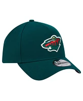 New Era Men's Green Minnesota Wild Core A-Frame 9FORTY Adjustable Hat