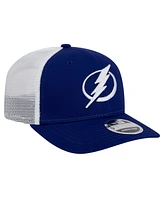 New Era Men's Blue/White Tampa Bay Lightning Core Trucker 9SEVENTY Stretch-Snap Hat