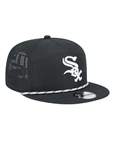 New Era Men's Black Chicago White Sox Laser Cut 9FIFTY Snapback Hat