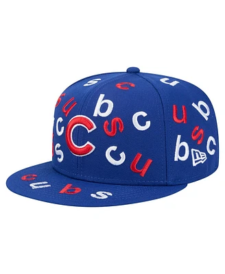 New Era Men's Royal Chicago Cubs Team Confetti 59FIFTY Fitted Hat