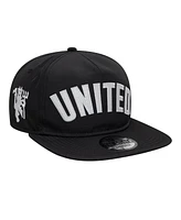 New Era Men's Black Manchester United Oversized Golfer Snapback Hat