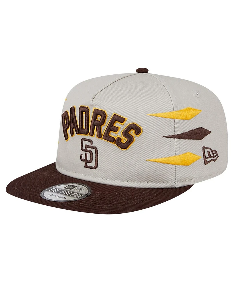 New Era Men's Cream San Diego Padres Iron Golfer Snapback Hat