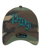 New Era Men's Camo Philadelphia Eagles Mystic Camo A-Frame 9FORTY Adjustable Hat