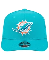 New Era Men's Aqua Miami Dolphins 9SEVENTY Stretch-Snap Hat