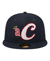 New Era Men's Navy California Angels Cooperstown Collection Duo Logo 2.0 59FIFTY Fitted Hat