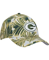 New Era Men's Gray Green Bay Packers Palms 39THIRTY Flex Hat